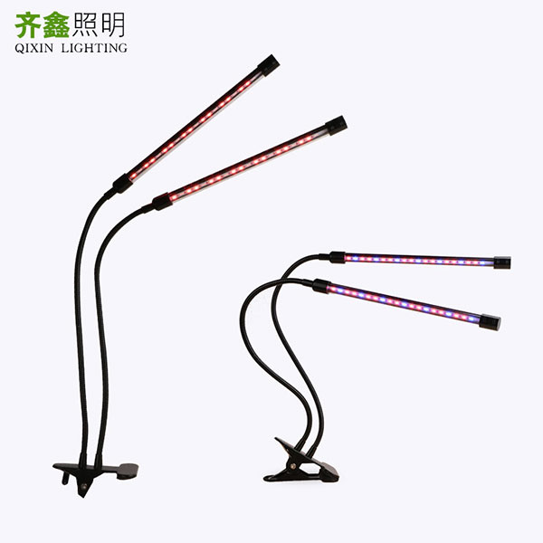 LED植物生長燈雙管夾子植物燈外殼高亮節能植物燈