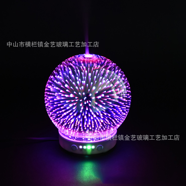 創意七彩燈玻璃球罩