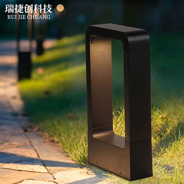 led草坪燈現代簡約庭院燈景觀花園公園燈，戶外壁燈